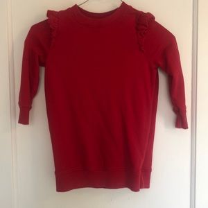 Hanna Andersson red sweatshirt dress